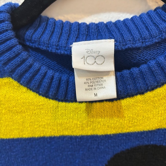 Disney 100 Mickey Mouse Rainbow Striped Sweater (Boys 6/7) - Picture 5 of 10